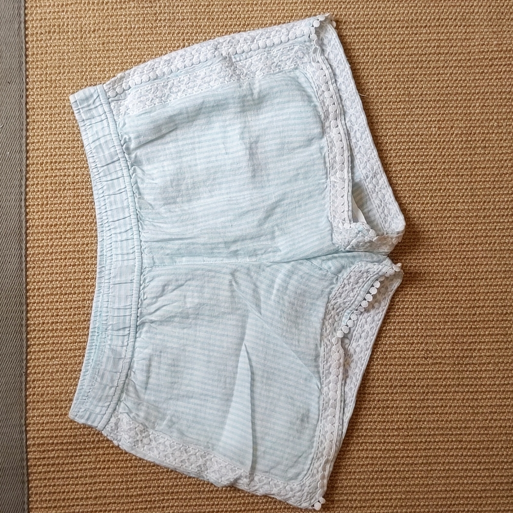 Vineyard Vines Seafoam & White Stripe Shorts XS